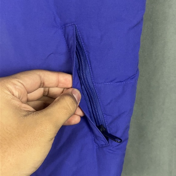 Vintage The North Face Puffer Vest Down Womens Size Small Purple Full Zip - Picture 7 of 16